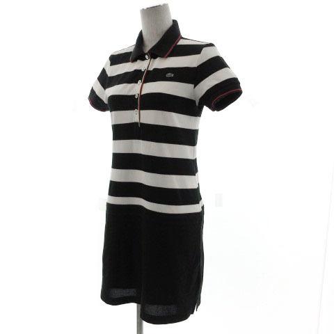 ラコステ Lacoste Sport ワンピース ポロシャツワンピース ひざ丈 ボーダー ブラック 黒 ホワイト 白 ピンク 36 レディース 155 ブランド古着販売のベクトル 通販 Yahoo ショッピング