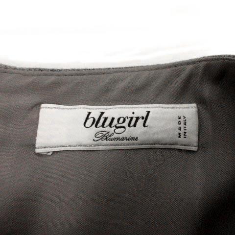ブルーガール BLUGIRL ワンピース フォーマル 半袖 ミディ丈 リボン  