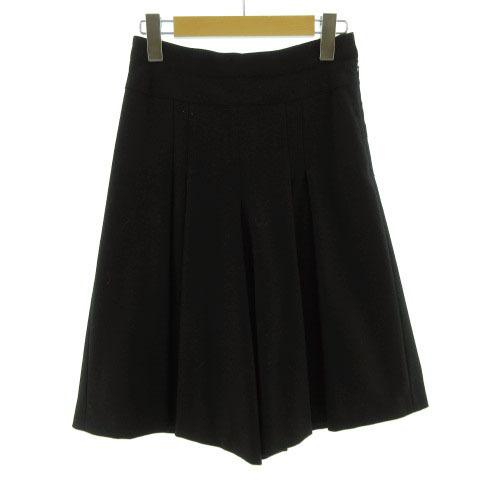 アナイ ANAYI パンツ ガウチョパンツ ウール混 日本製 ブラック 黒 36