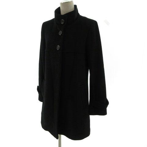 ボッシュ BOSCH コート アウター スタンドカラー アンゴラ混 シンプル