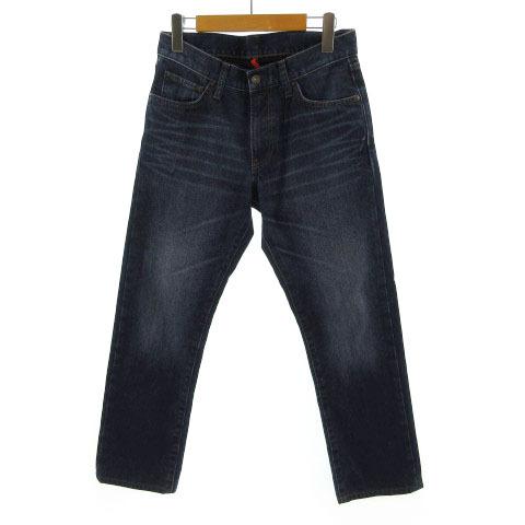 ユニクロ Uniqlo ジーンズ デニム レギュラーフィット ストレート 裏起毛 ユーズド加工 ジップフライ ブルー 青 29 メンズ 155 ブランド古着販売のベクトル 通販 Yahoo ショッピング