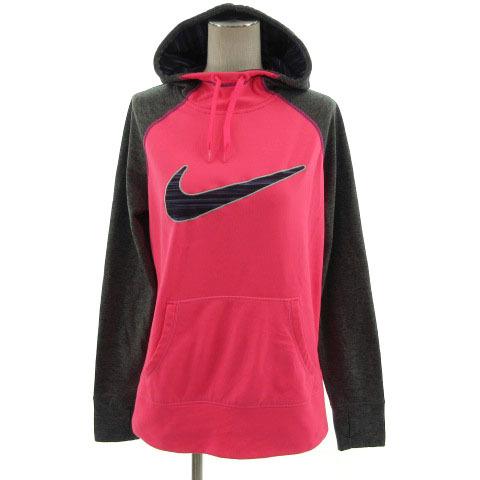 中古 ナイキ Nike パーカー スウェット Therma Fit 長袖 ロゴマーク サムホール 蛍光ピンク グレー M レディース ベクトル 古着 155 ブランド古着販売のベクトル 通販 Yahoo ショッピング