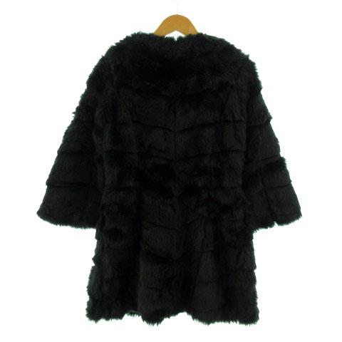 rienda 定番 黒ファーコート rienda | ビッグフードフェイクファー