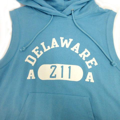 手数料安い Gallery World Hyphen E イーハイフンワールドギャラリー Champion チャンピオン 中古 パーカー 古着 ベクトル F 白 青 ロゴ ノースリーブ スウェット パーカー Www We Job Com