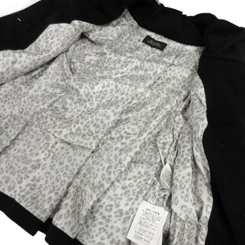 【中古】未使用品 リツコ シラハマ RITSUKO SHIRAHAMA コート ビッグカラー コクーン調 カシミヤ混 ブラック 黒 1 レディース 未使用品 リツコ シラハマ RITSUKO SHIRAHAMA コート ビッグカラー