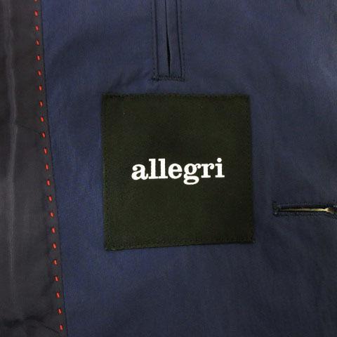 allegri アレグリ　イタリア製　コート アレグリ allegri コート チェスターコート シングル ブルー系 青系 46