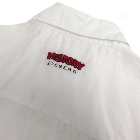 アイスバーグ ICEBERG HISTORY シャツ 半袖 ミニーマウス刺繍 スリム 