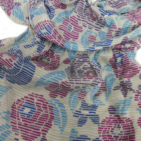 アナスイ ANNA SUI ワンピース ドレープネック ノースリーブ ミディ丈 