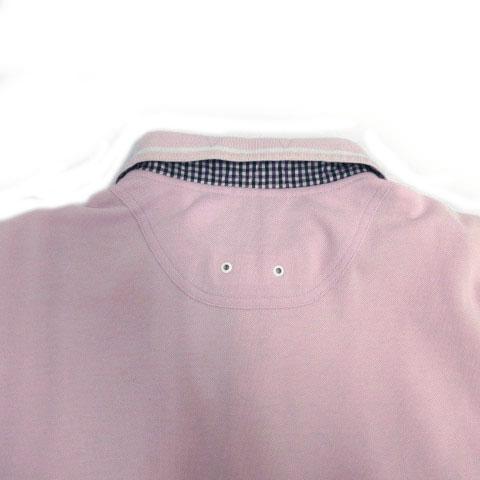 アダバット adabat ポロシャツ 半袖 ロゴワッペン 日本製 パープル系 ピンクパープル 48 メンズ｜vectorpremium｜07
