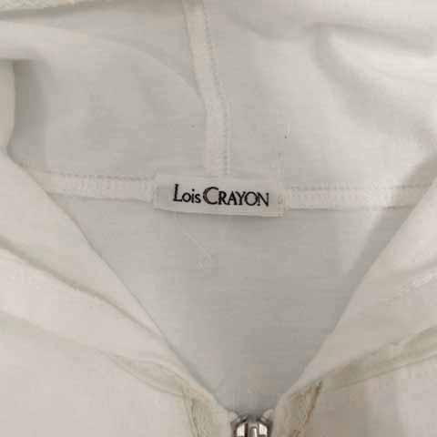 ロイスクレヨン Lois CRAYON パーカー レース切替え ジップアップ