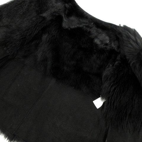 チェスティ Chesty ジャケット ノーカラー ムートン 羊革 ファー  