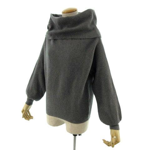 ZARA（ザラ） ニット セーター オフタートル 七分袖 バルーンスリーブ