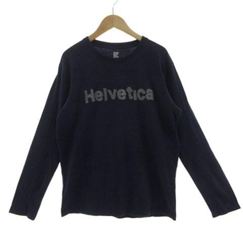 グラニフ graniph Tシャツ 長袖 ロンT Helvetica刺繍 コットン 