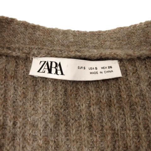 ZARA（ザラ） カーディガン コーディガン ロング丈 羽織り ウール混
