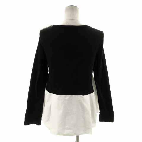 ヒューデイトゥイブニング hue DAY TO EVENING カットソー パール 長袖  