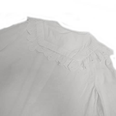 ZARA（ザラ） シャツ ブラウス セーラーカラー レース 長袖 コットン