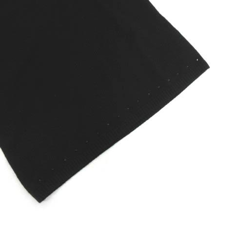 ミス アシダ ニット セーター 半袖 ラインストーン カシミヤ100％ 黒 M ミス アシダ ニット セーター 半袖 ラインストーン カシミヤ100％ 黒 M