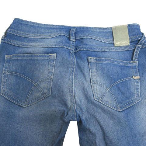 ガス GAS ジーンズ デニム スキニー ユーズド加工 ストレッチ ロゴ 