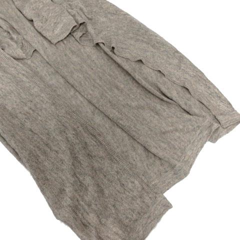 ピュアルセシン pual ce cin カーディガン ニット 半袖 羽織り テールカット FLANDERS LINEN リネン100％ ブラウン系 茶系｜vectorpremium｜04