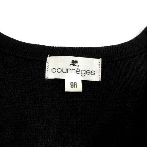 クレージュ courreges カーディガン ニット ビーズ 刺繍糸 長袖 ブラック 黒 9R レディース｜vectorpremium｜09