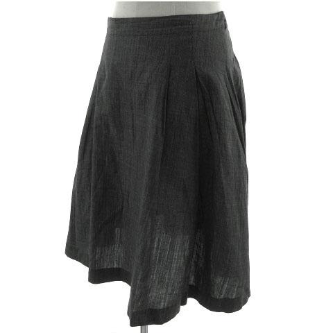 マーガレットハウエル MARGARET HOWELL スカート フレア タック ミモレ  