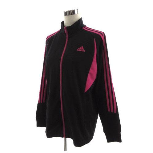 adidas CLIMA365 フィットネス Tシャツ M 黒・ピンク adidas（アディダス） ジャケット ジャージ clima lite 長袖 ジップ