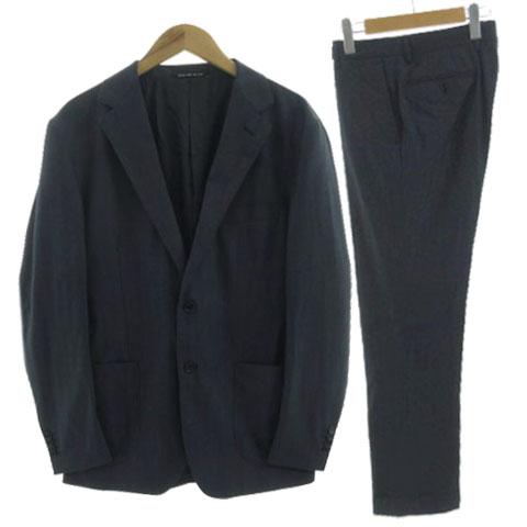 【UNITED ARROWS 】濃紺 モヘヤWOOL シャドウストライプ スーツ UNITED ARROWS 】濃紺 モヘヤWOOL シャドウストライプ スーツ