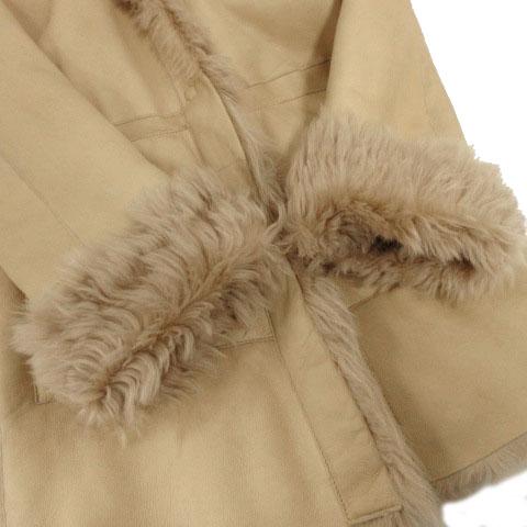 DROMe ドローム リアル レザー コート 毛皮 ファー コート イタリア製 DROMe ドローム リアル レザー コート 毛皮 ファー コート イタリア製