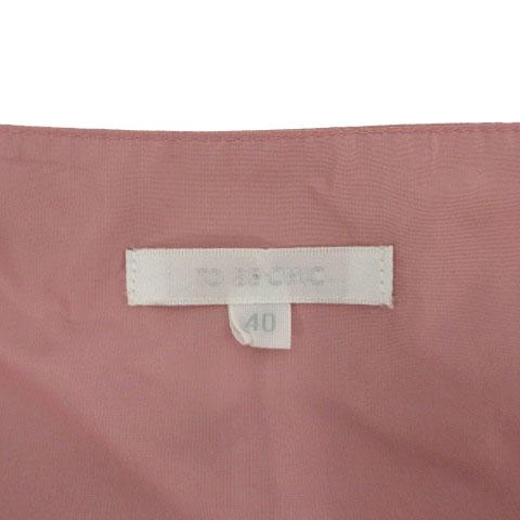 トゥービーシック TO BE CHIC ワンピース ノースリーブ フリル タック