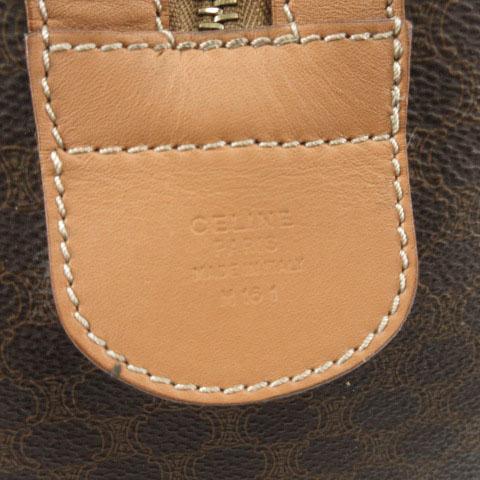 CELINE（セリーヌ） ボストンバッグ マカダム柄 PVC レザー 南京錠