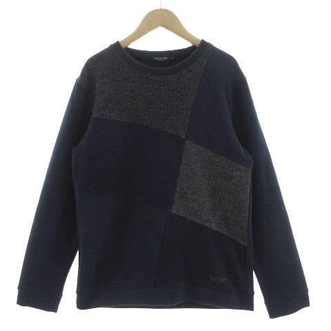 BLACK LABEL CRESTBRIDGE ニット セーター 長袖 切替え クレイジー  