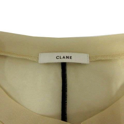 CLANE  クラネ　LINE SHEER L/S   ブラック1 CLANE - LINE SHEER L/S TOPS - NAVY | ADDICT WEB SHOP