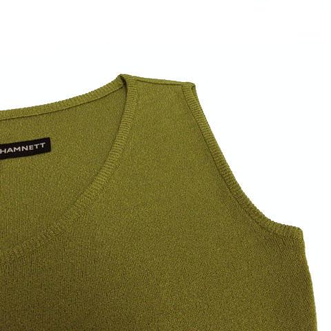 キャサリンハムネット KATHARINE HAMNETT ニット Uネック ノースリーブ 