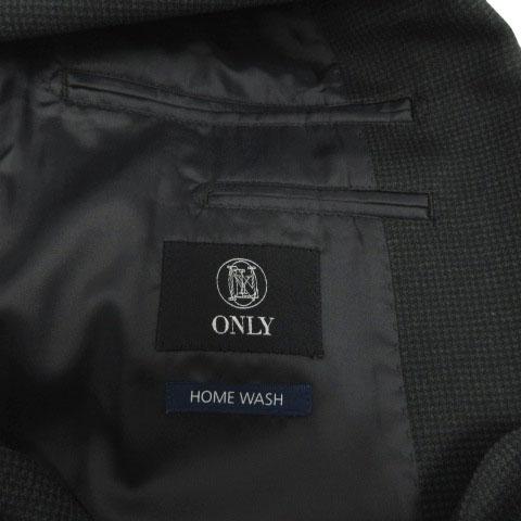 オンリー ONLY スーツ HOME WASH ストレッチ ジャケット テーラードカラー 2B パンツ 千鳥格子 ブラック 黒 グレー 165A メンズ｜vectorpremium｜09