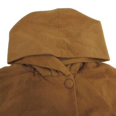 カスタネ Kastane コート ビッグフード 起毛 ブラウン 茶 F レディース