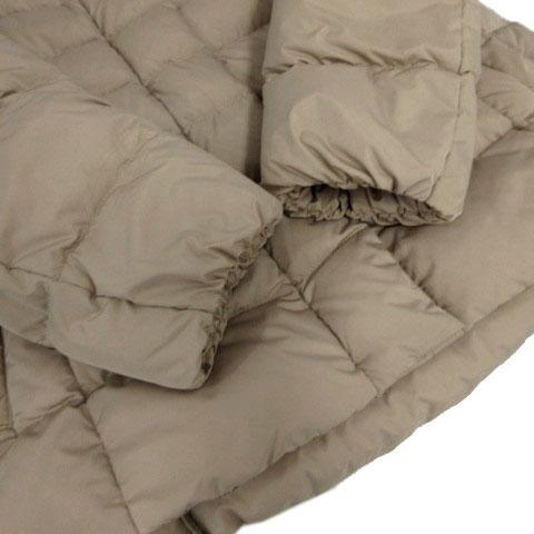 【中古】ラ・エフ パウダータフタダウンコート ショートタイプ 3605-78009 ヴィクトリアダックダウン ベージュ系 2S ラ・エフ la.f パウダータフタダウンコート ショートタイプ 3605