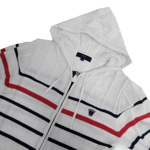 キャロウェイ CALLAWAY パーカー ニット ロゴ刺繍 長袖 ジップアップ