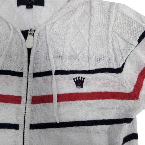 キャロウェイ CALLAWAY パーカー ニット ロゴ刺繍 長袖 ジップアップ