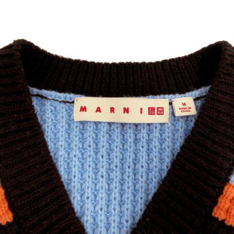 ユニクロ（UNIQLO） × マルニ MARNI ベスト ニット Vネック ウール混