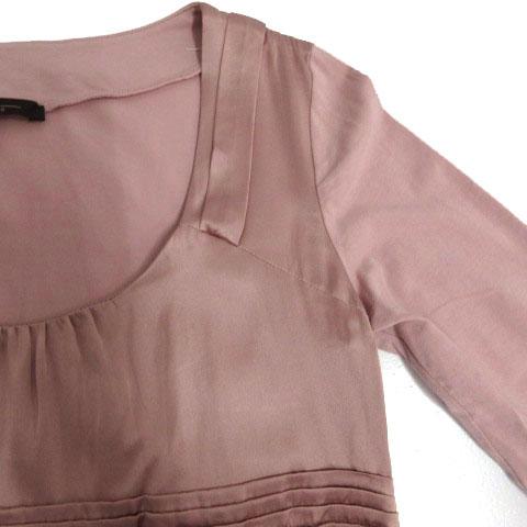 マックスマーラ ウィークエンドライン カットソー シルク切替え ピンク系 M MAXMARA WEEKEND LINE（マックスマーラウィークエンドライン