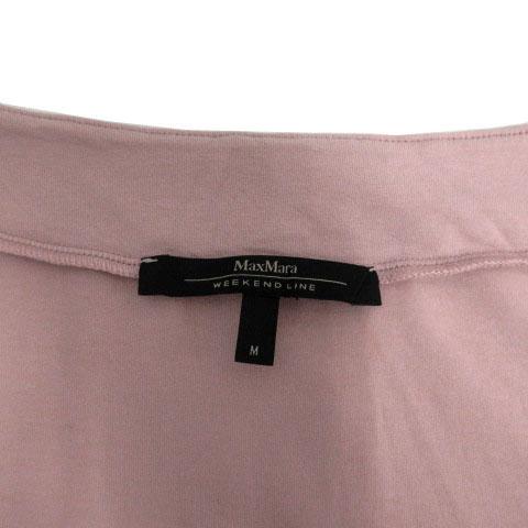 マックスマーラ ウィークエンドライン カットソー シルク切替え ピンク系 M MAXMARA WEEKEND LINE（マックスマーラウィークエンドライン