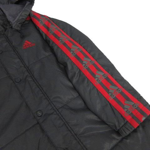 adidas（アディダス） コート ベンチコート スタンドカラー フード