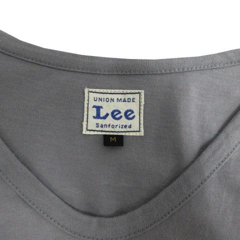 リー LEE Vネック フレンチスリーブ Tシャツ LS7357 ロゴワッペン コットン グレー M レディース｜vectorpremium｜09