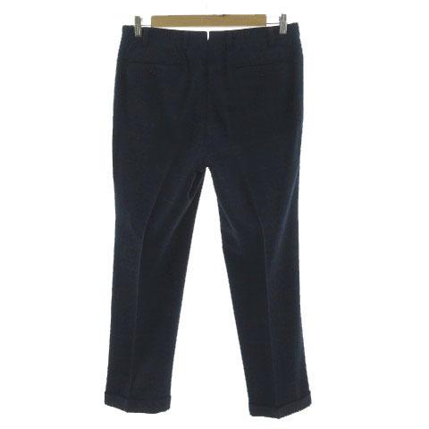 【中古】Owner's Garment スーツ ジャケット パンツ 起毛 エルメネジルドゼニア イタリア製生地 格子柄 紺 青 赤 Owner's Garment スーツ ジャケット テーラード パンツ 起毛