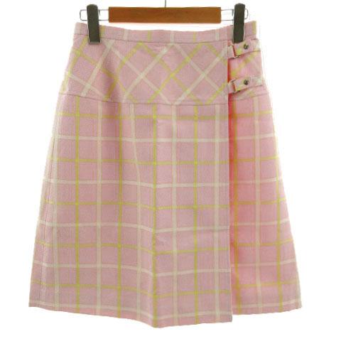 クレージュ courreges スカート 台形 ラップスカート ミディ丈 日本製  