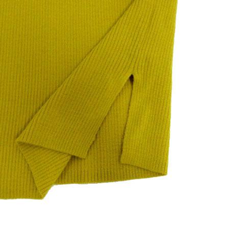 BLENHEIM ニット　黄色 ブレンへイム BLENHEIM クルーネックリブニット Crewneck ribknit U726