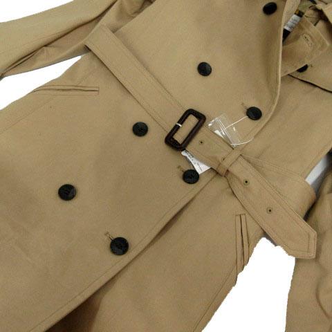 【中古】未使用品 レディラックルカ コート トレンチコート ライナー付 ベルト コットン ベージュ系 ベージュブラウン 未使用品 レディラックルカ LADY LUCK LUCA コート トレンチコート