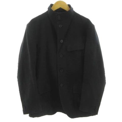 23区HOMME ジャケット スタンドカラー 2way コットン ブラック 黒 46 