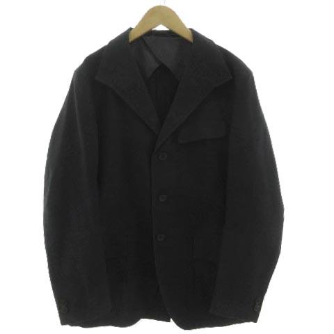 23区HOMME ジャケット スタンドカラー 2way コットン ブラック 黒 46 