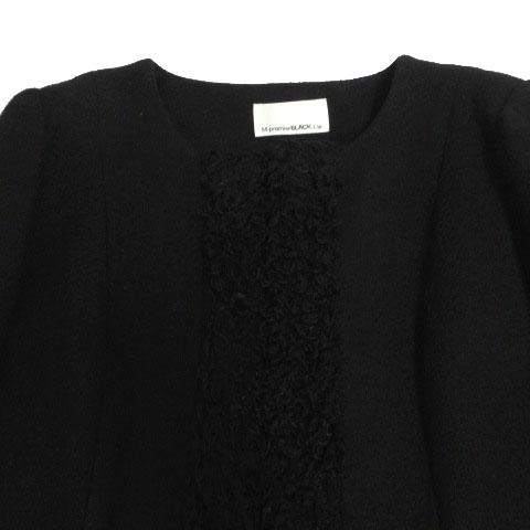 エムプルミエ ブラック M-Premier BLACK コート ノーカラー ボア エムプルミエ ブラック M-Premier BLACK コート ノーカラー ボア